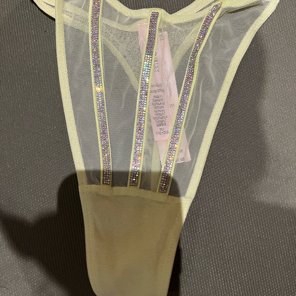 Victoria's Secret Sheer Panties with Glitter Stripes